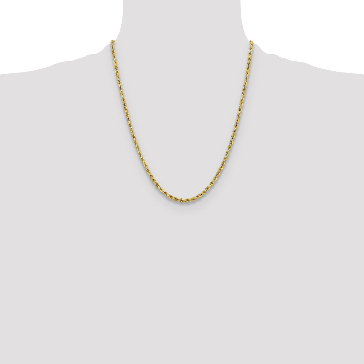 10k 3.75mm Diamond-cut Rope Chain-10K027-22