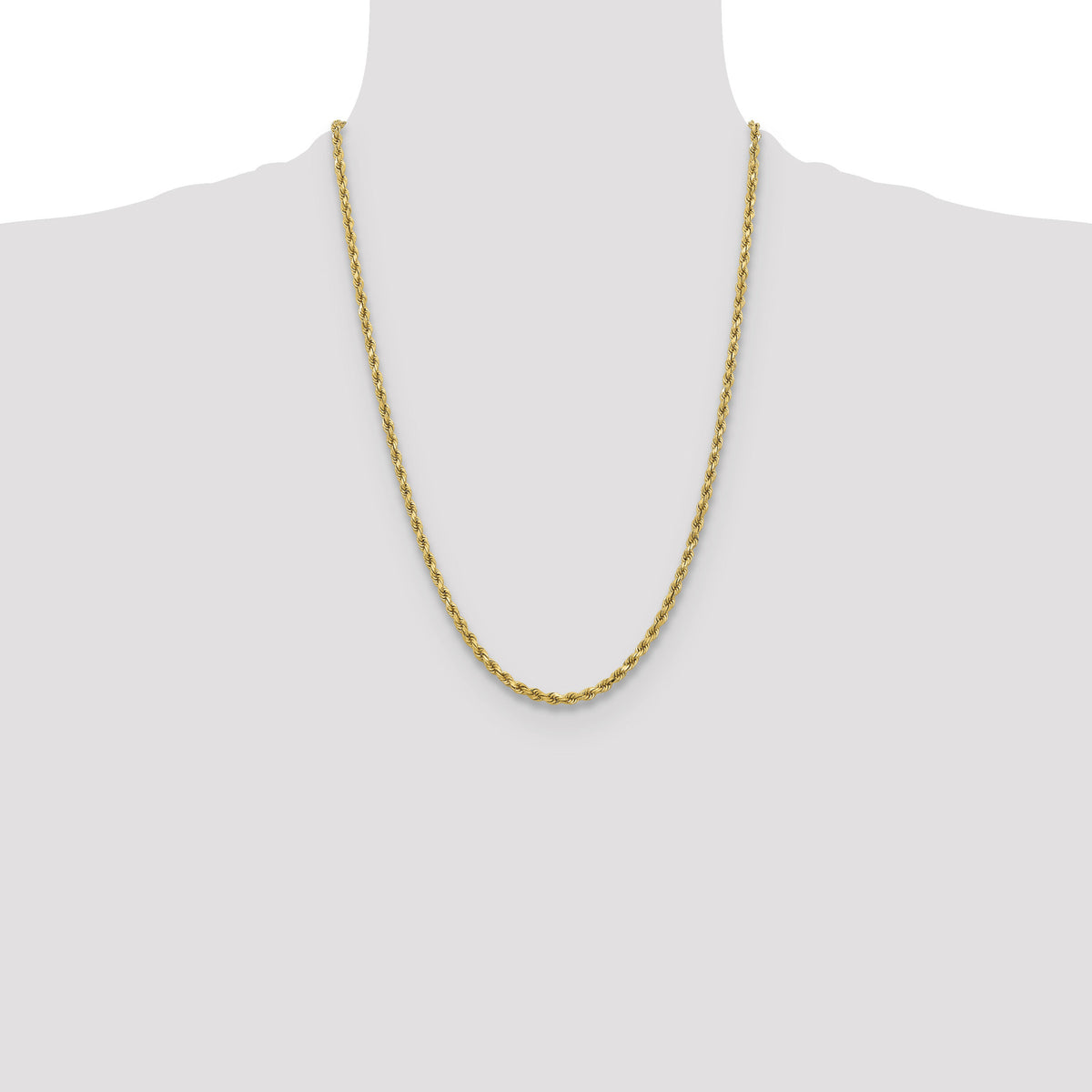 10k 3.75mm Diamond-cut Rope Chain-10K027-24