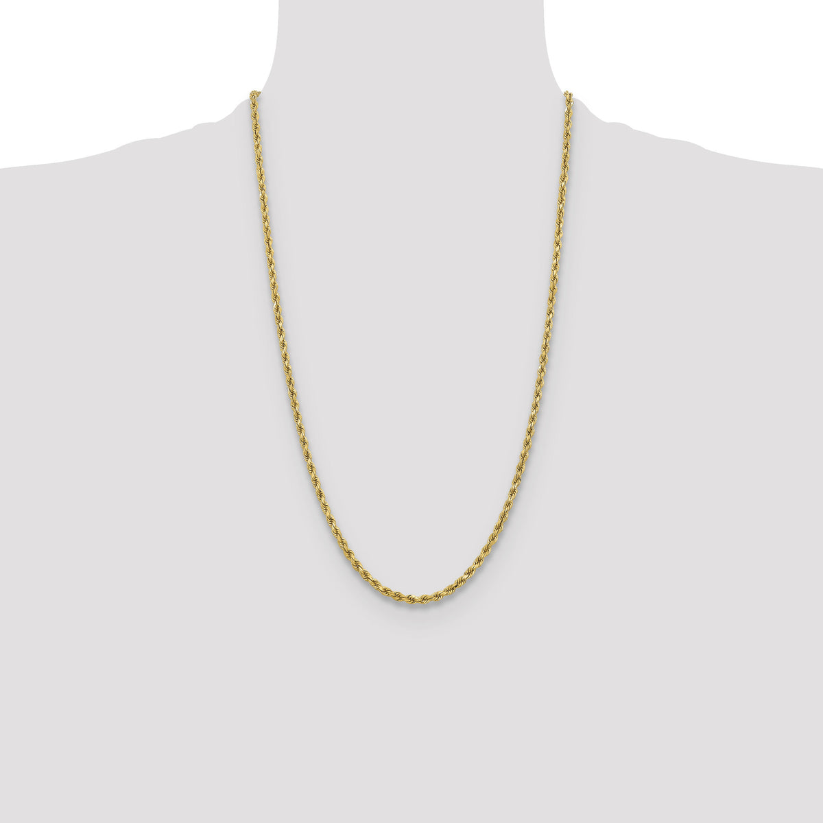 10k 3.75mm Diamond-cut Rope Chain-10K027-26