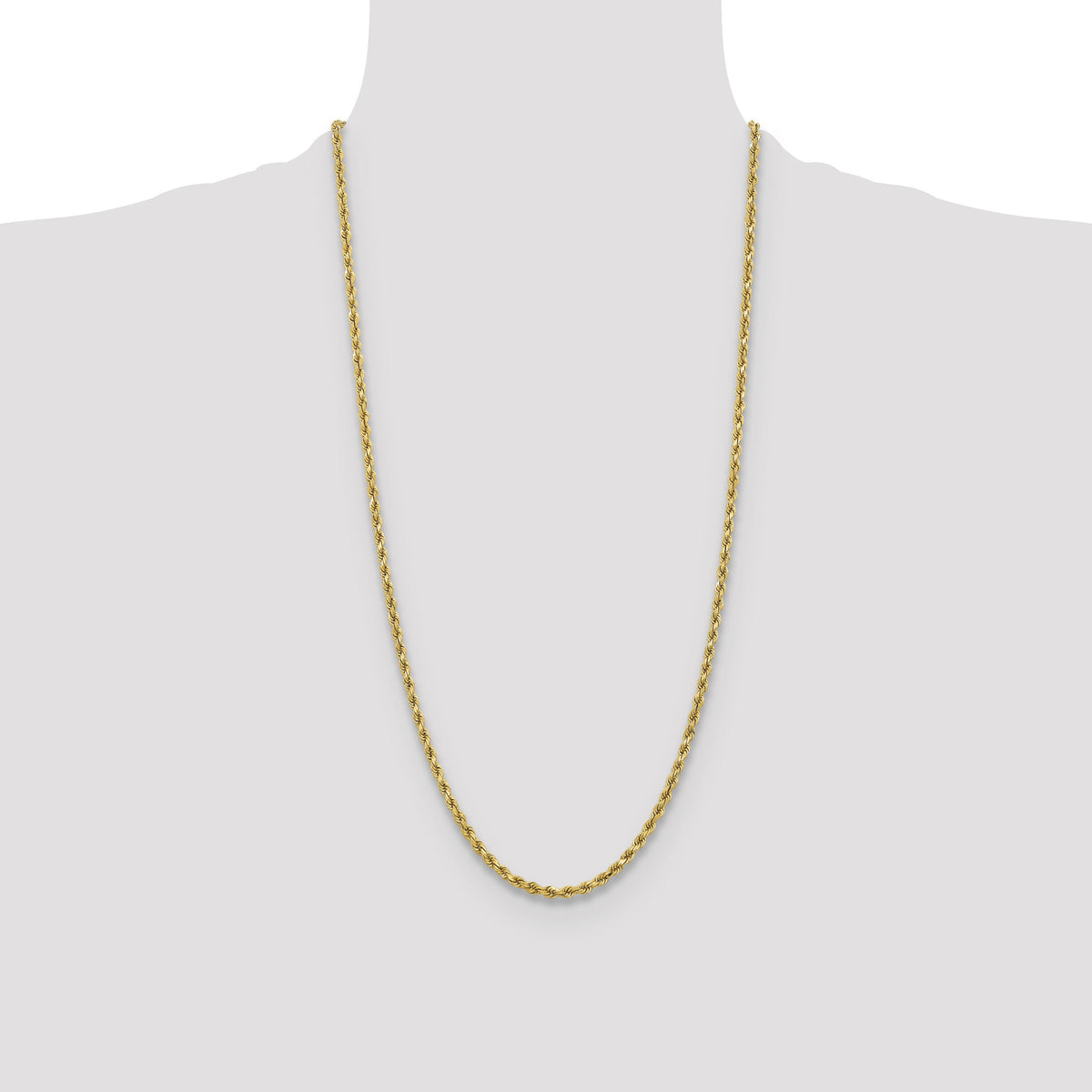 10k 3.75mm Diamond-cut Rope Chain-10K027-28