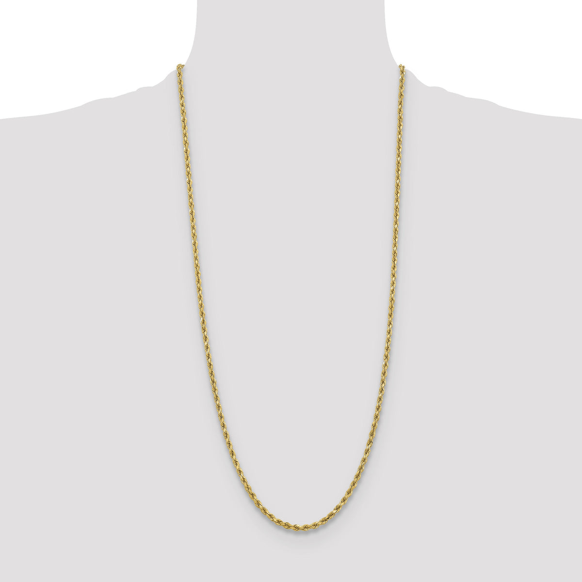 10k 3.75mm Diamond-cut Rope Chain-10K027-30