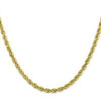 10k 4mm Diamond-cut Rope Chain-10K030-18