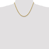 10k 4mm Diamond-cut Rope Chain-10K030-18