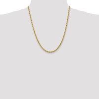 10k 4mm Diamond-cut Rope Chain-10K030-22