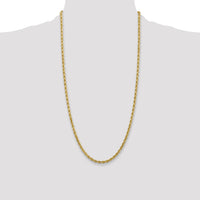10k 4mm Diamond-cut Rope Chain-10K030-28
