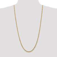 10k 4mm Diamond-cut Rope Chain-10K030-30