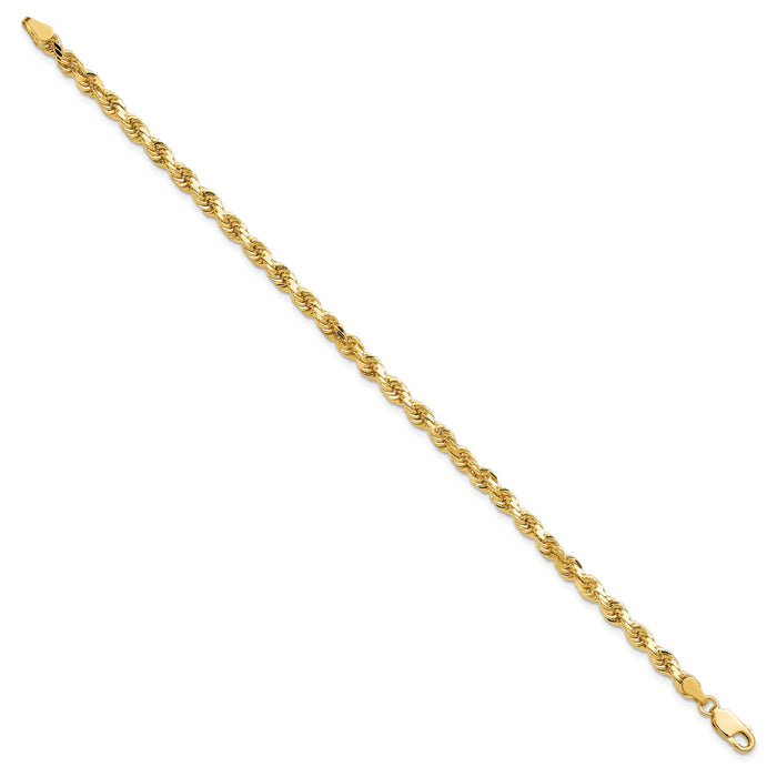10k 4mm Diamond-cut Rope Chain-10K030-7