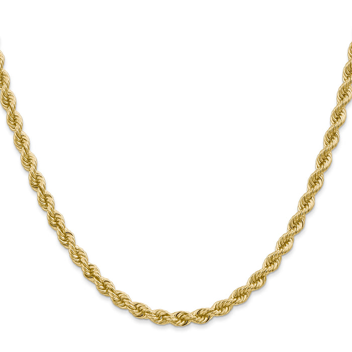 10k 4mm Regular Rope Chain-10K030S-28