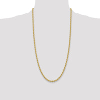 10k 4mm Regular Rope Chain-10K030S-28