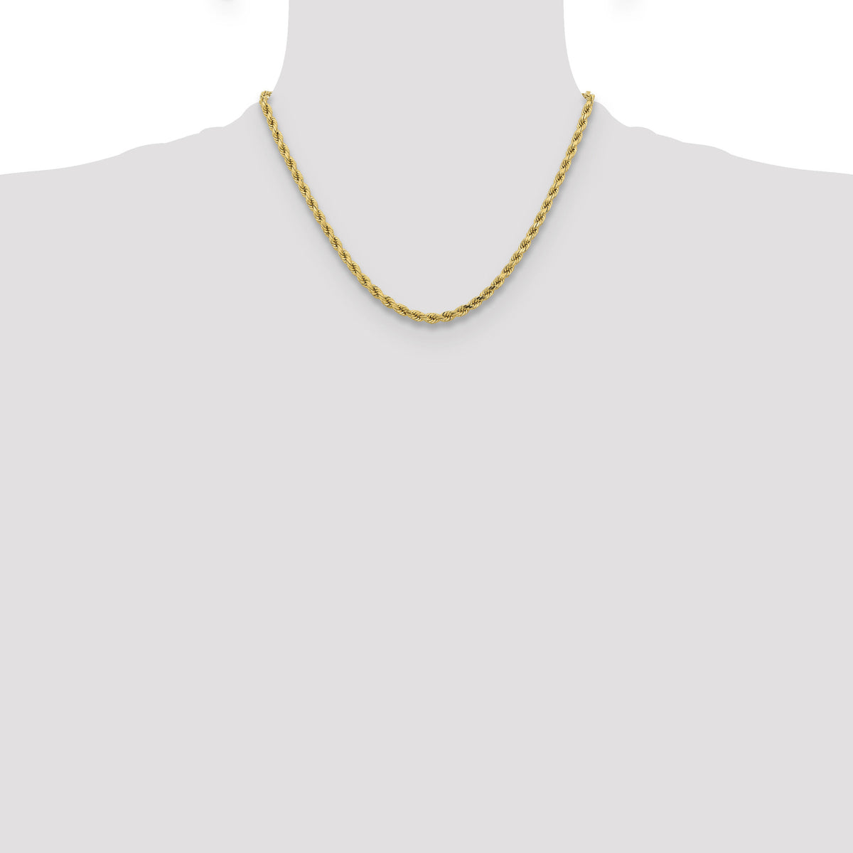 10k 4.25mm Diamond-cut Rope Chain-10K033-18