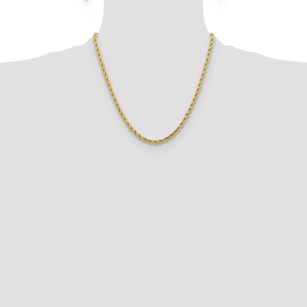 10k 4.25mm Diamond-cut Rope Chain-10K033-20