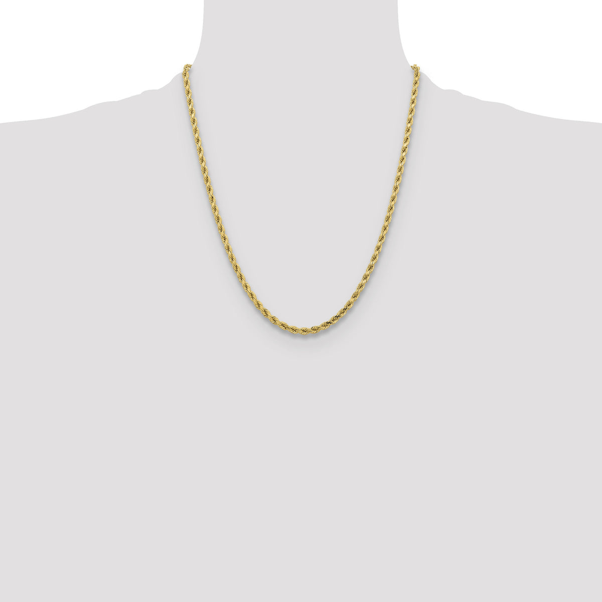10k 4.25mm Diamond-cut Rope Chain-10K033-22