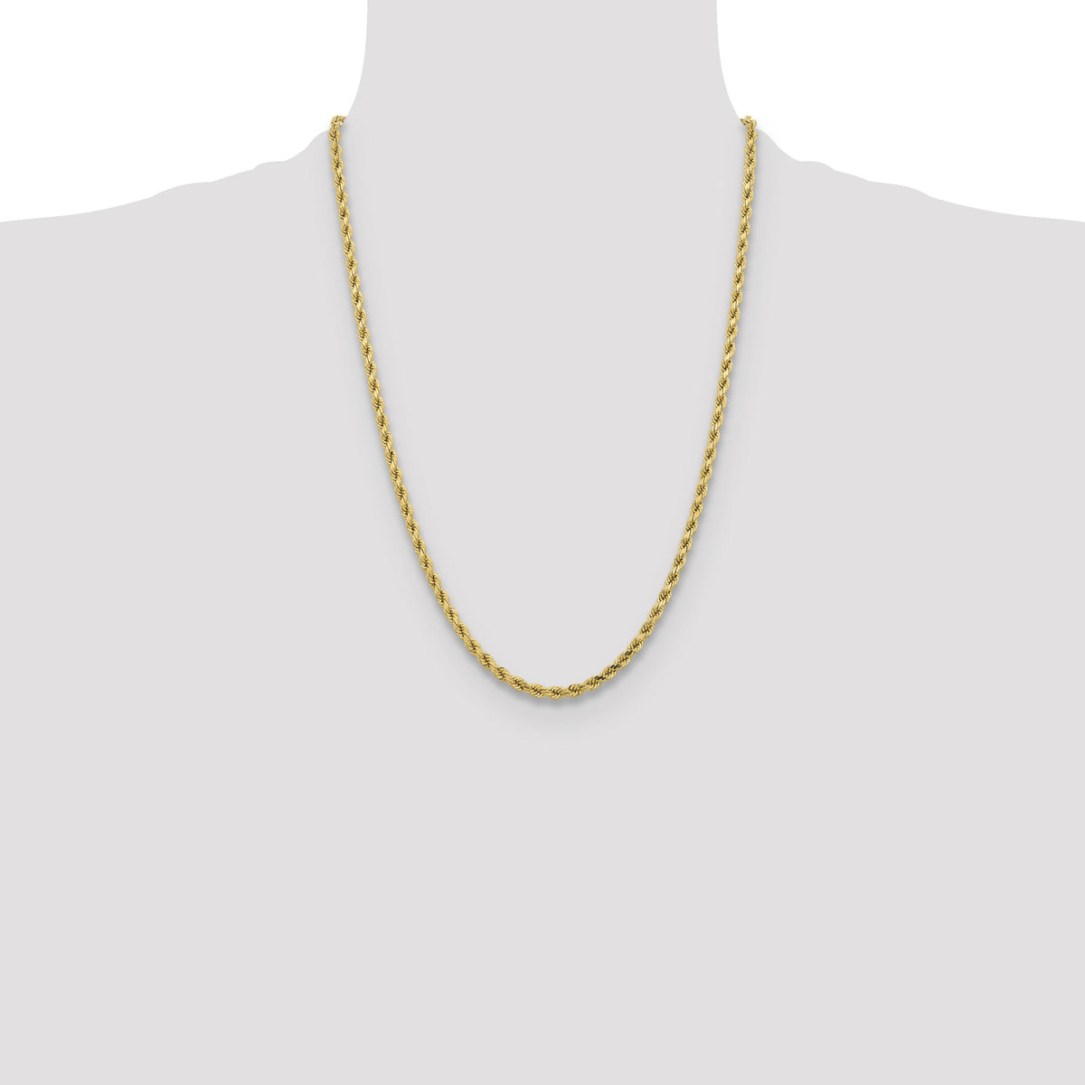 10k 4.25mm Diamond-cut Rope Chain-10K033-24
