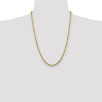 10k 4.25mm Diamond-cut Rope Chain-10K033-24