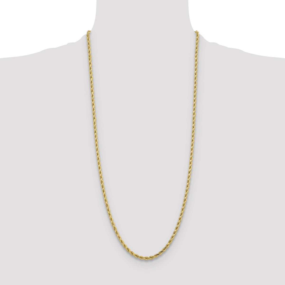 10k 4.25mm Diamond-cut Rope Chain-10K033-30