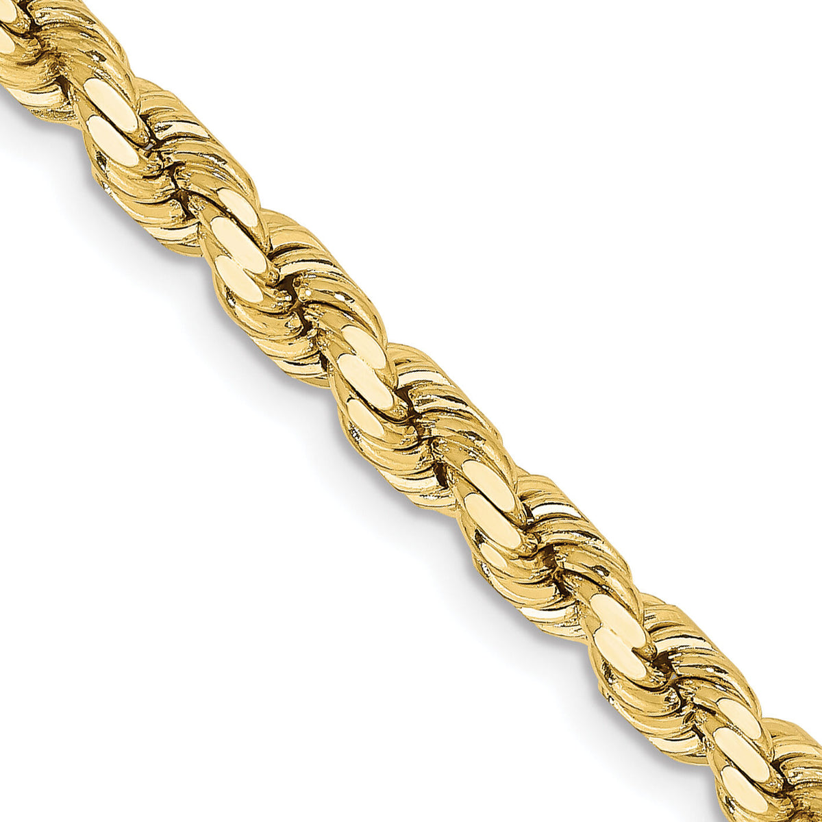 10k 4.25mm Diamond-cut Rope Chain-10K033-22