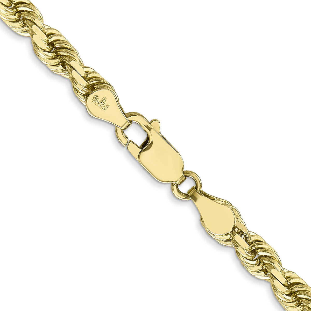 10k 4.5mm Diamond-Cut Rope Chain-10K035-30