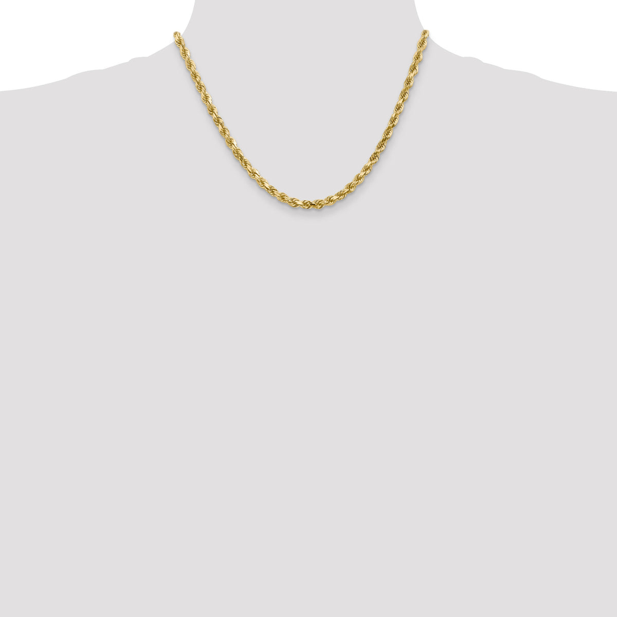10k 4.5mm Diamond-Cut Rope Chain-10K035-18