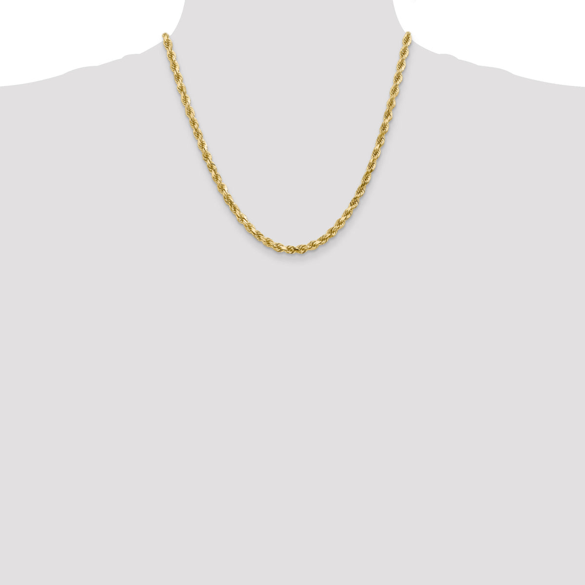 10k 4.5mm Diamond-Cut Rope Chain-10K035-20