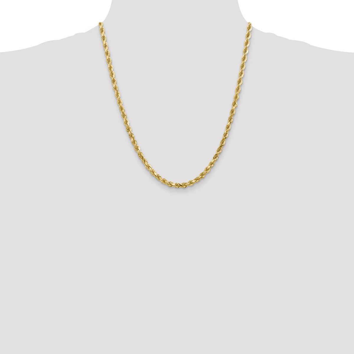 10k 4.5mm Diamond-Cut Rope Chain-10K035-22