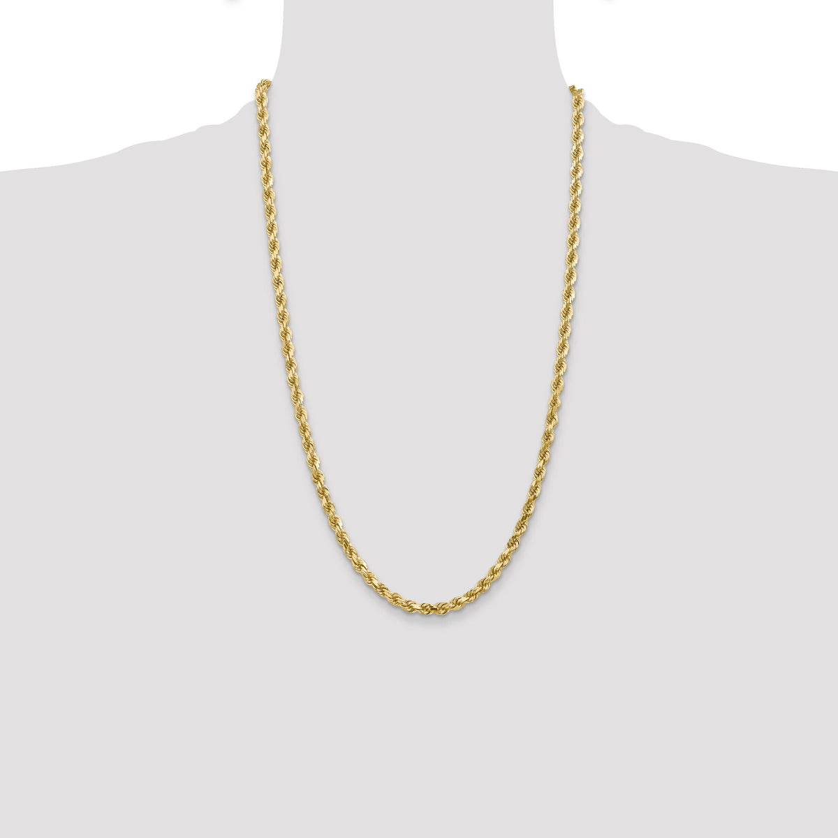 10k 4.5mm Diamond-Cut Rope Chain-10K035-26