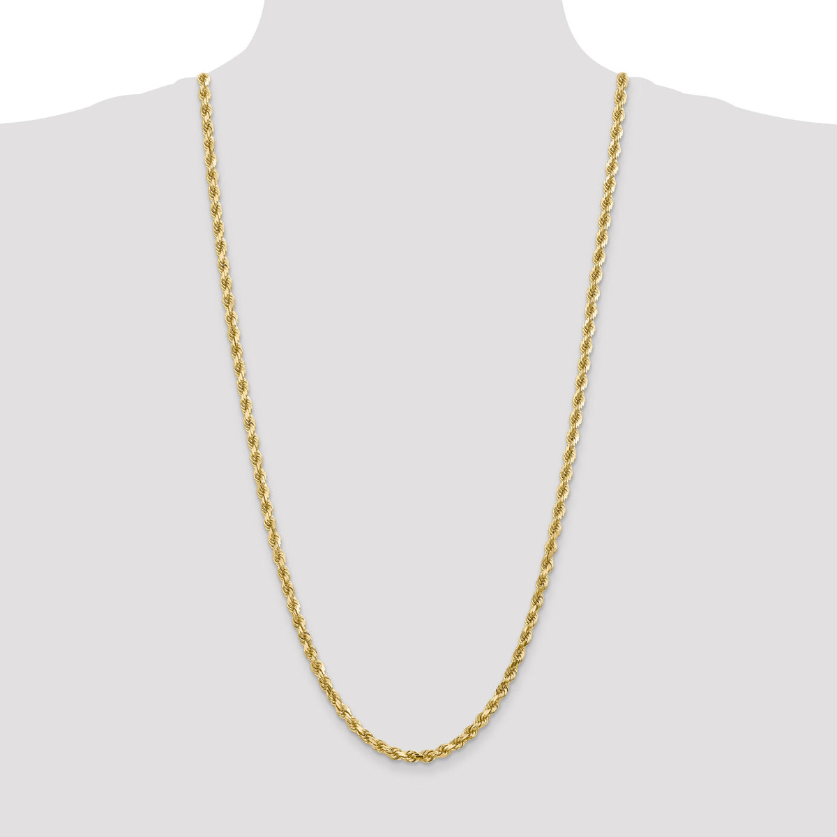 10k 4.5mm Diamond-Cut Rope Chain-10K035-30