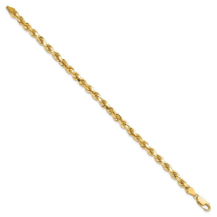 10k 4.5mm Diamond-Cut Rope Chain-10K035-8