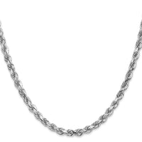 10k White Gold 4.5mm Diamond-Cut Rope Chain-10K035W-24