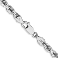 10k White Gold 4.5mm Diamond-Cut Rope Chain-10K035W-22