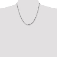 10k White Gold 4.5mm Diamond-Cut Rope Chain-10K035W-20