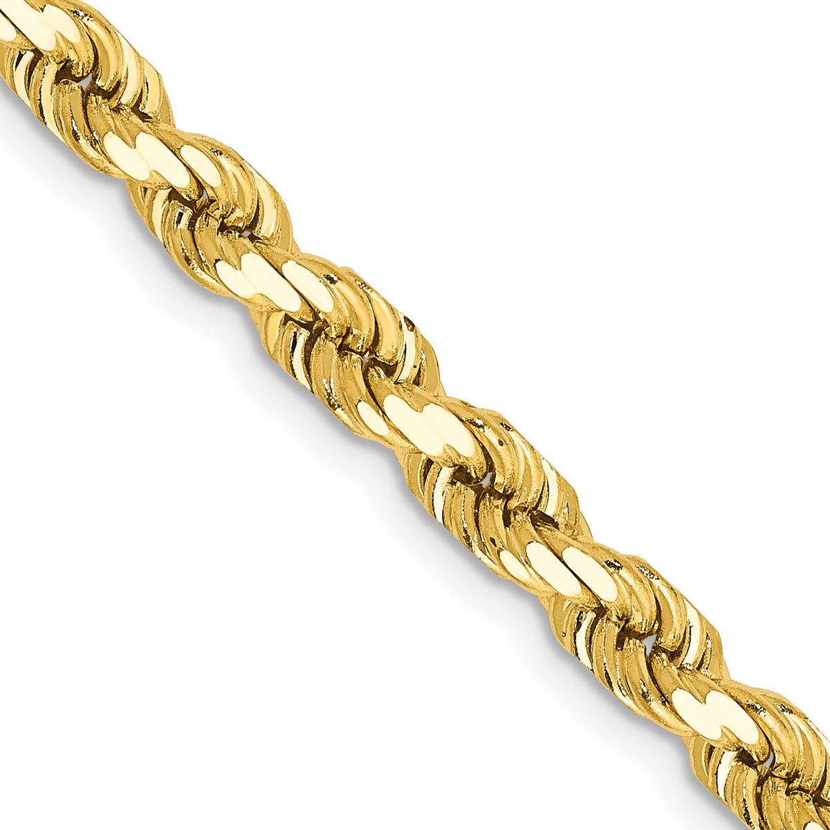 10k 4.5mm Diamond-Cut Rope Chain-10K035-26