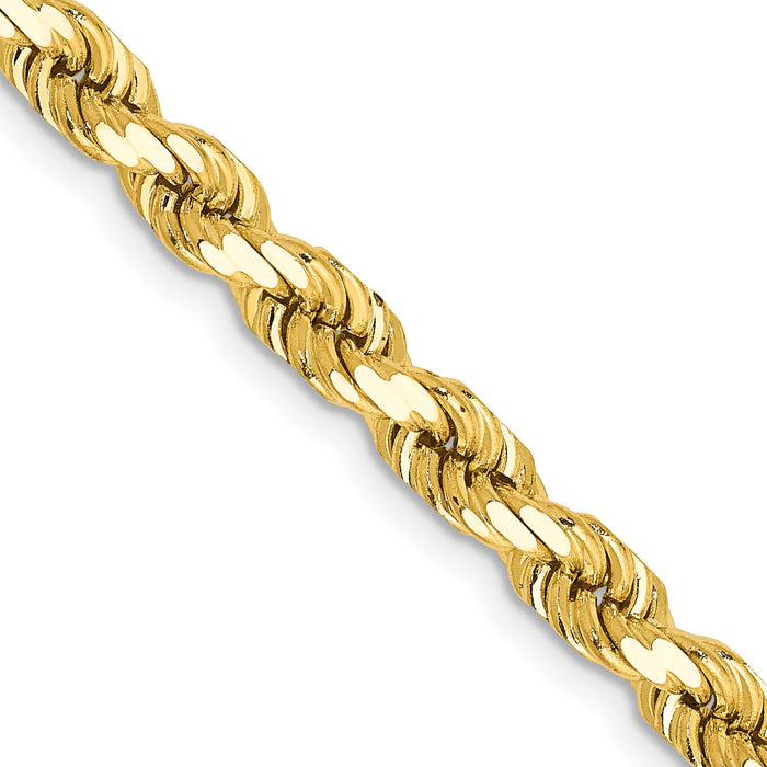 10k 4.5mm Diamond-Cut Rope Chain-10K035-24