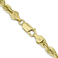 10k 5.5mm Diamond-cut Rope Chain-10K040-22