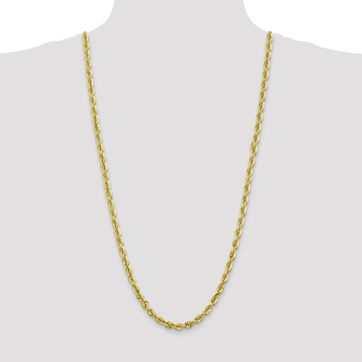 10k 5.5mm Diamond-cut Rope Chain-10K040-30