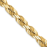 10k 5.5mm Diamond-cut Rope Chain-10K040-24