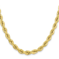 10k 6.5mm Diamond-cut Rope Chain-10K045-26