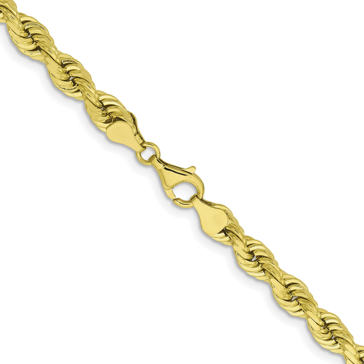 10k 6.5mm Diamond-cut Rope Chain-10K045-26