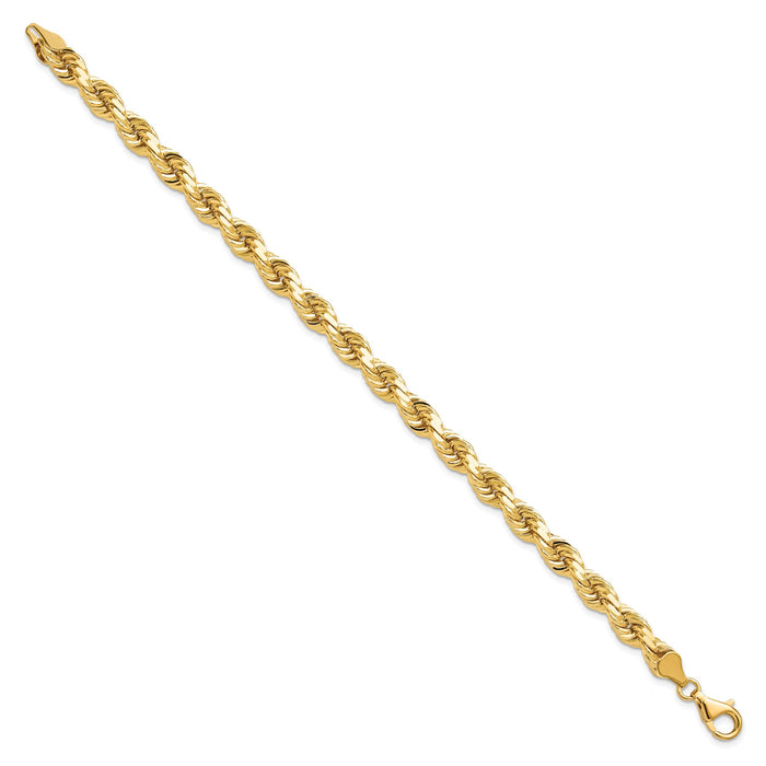 10k 6.5mm Diamond-cut Rope Chain-10K045-9