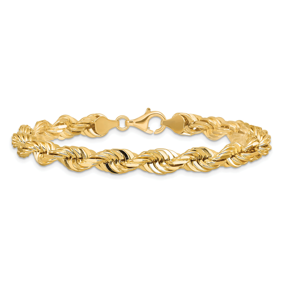 10k 7mm Diamond-cut Rope Chain-10K050-8