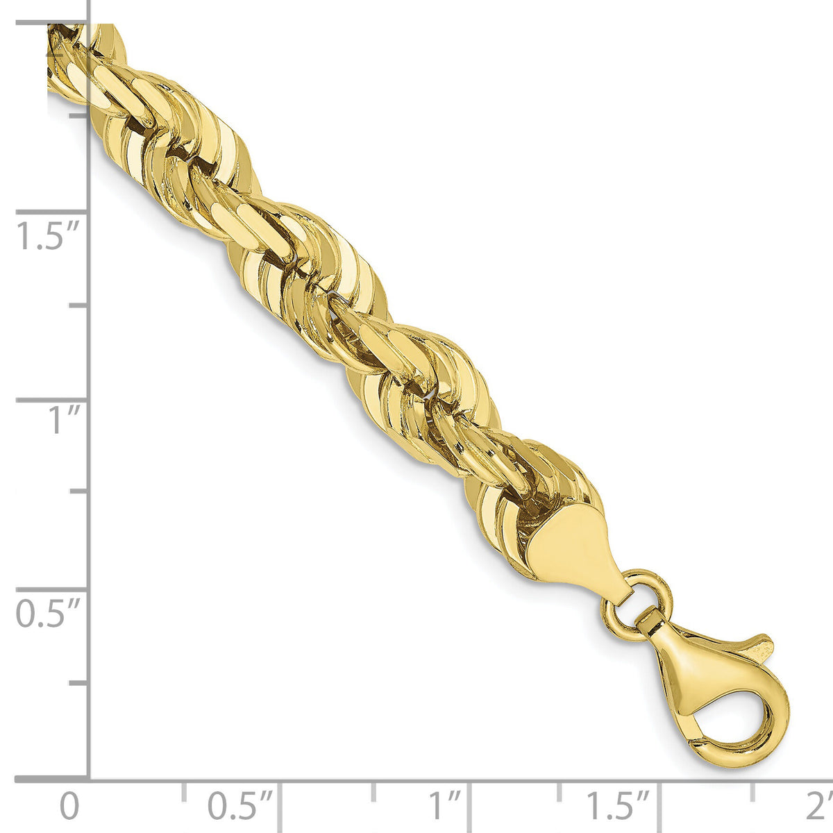 10k 7mm Diamond-cut Rope Chain-10K050-9