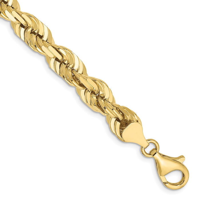 10k 7mm Diamond-cut Rope Chain-10K050-8