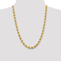 10k 8mm Diamond-cut Rope Chain-10K060-24