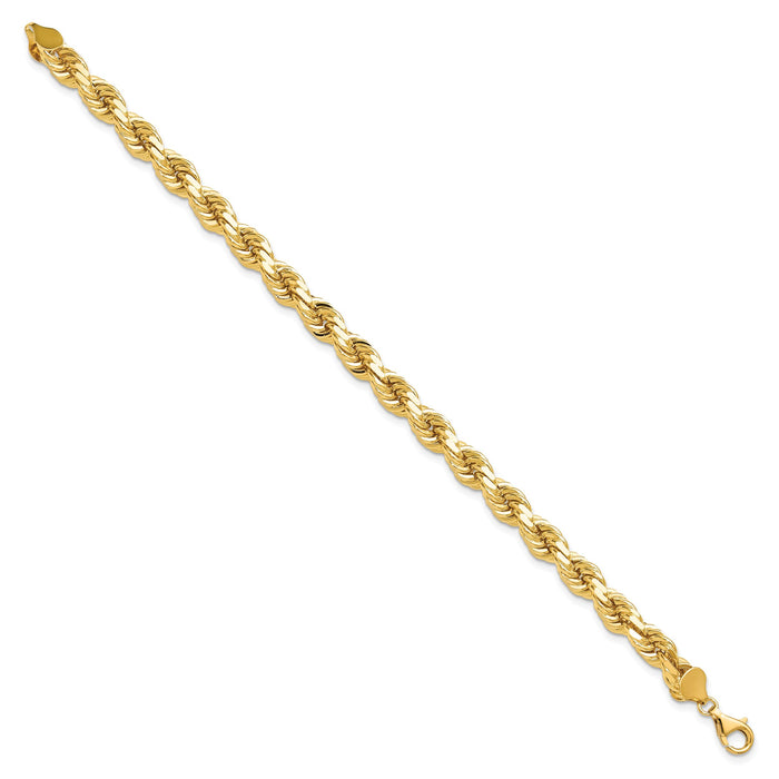 10k 8mm Diamond-cut Rope Chain-10K060-9
