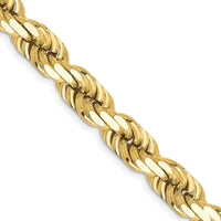 10k 8mm Diamond-cut Rope Chain-10K060-26