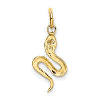 10k Solid Polished Snake Charm-10K1009