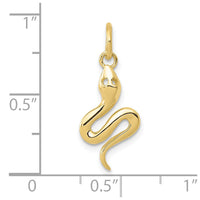 10k Solid Polished Snake Charm-10K1009