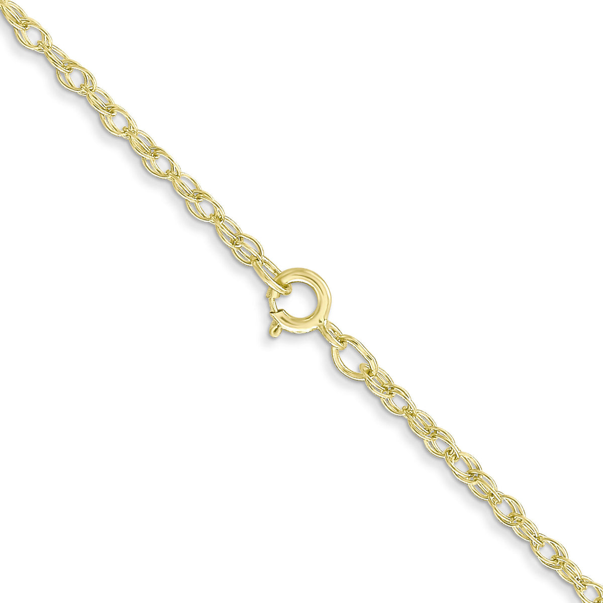 10k 1.35mm Carded Cable Rope Chain-10K10RY-18