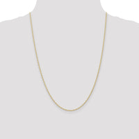 10k 1.35mm Carded Cable Rope Chain-10K10RY-24