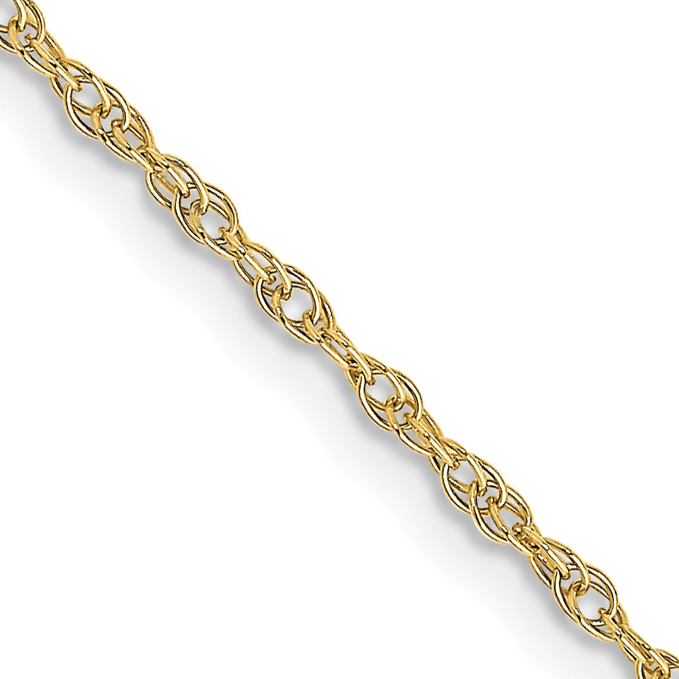 10k 1.35mm Carded Cable Rope Chain-10K10RY-20