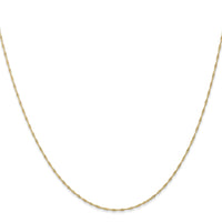 10k 1mm Carded Singapore Chain-10K10SY-20
